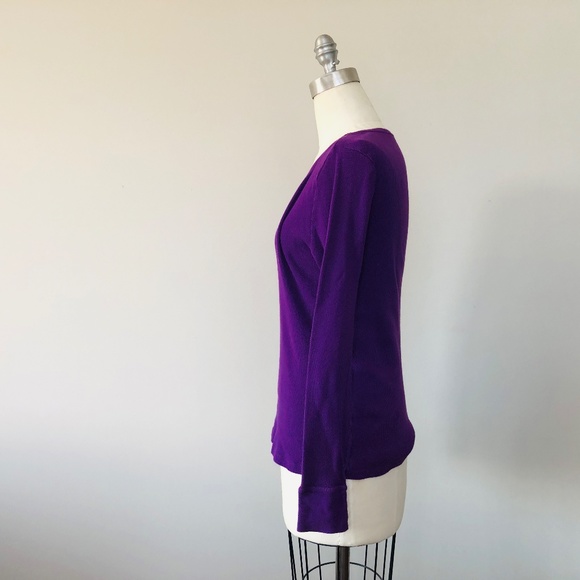 Plus Size 16 18 XL FADED GLORY Long Sleeve Pullover Cotton Tee - Picture 6 of 7